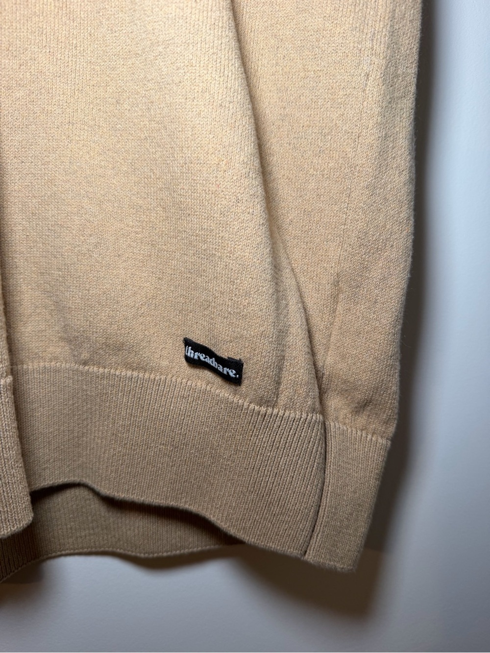 Threadbare Brown & White Colorblock Knit Polo Shirt Women’s Medium - Picture 2 of 8